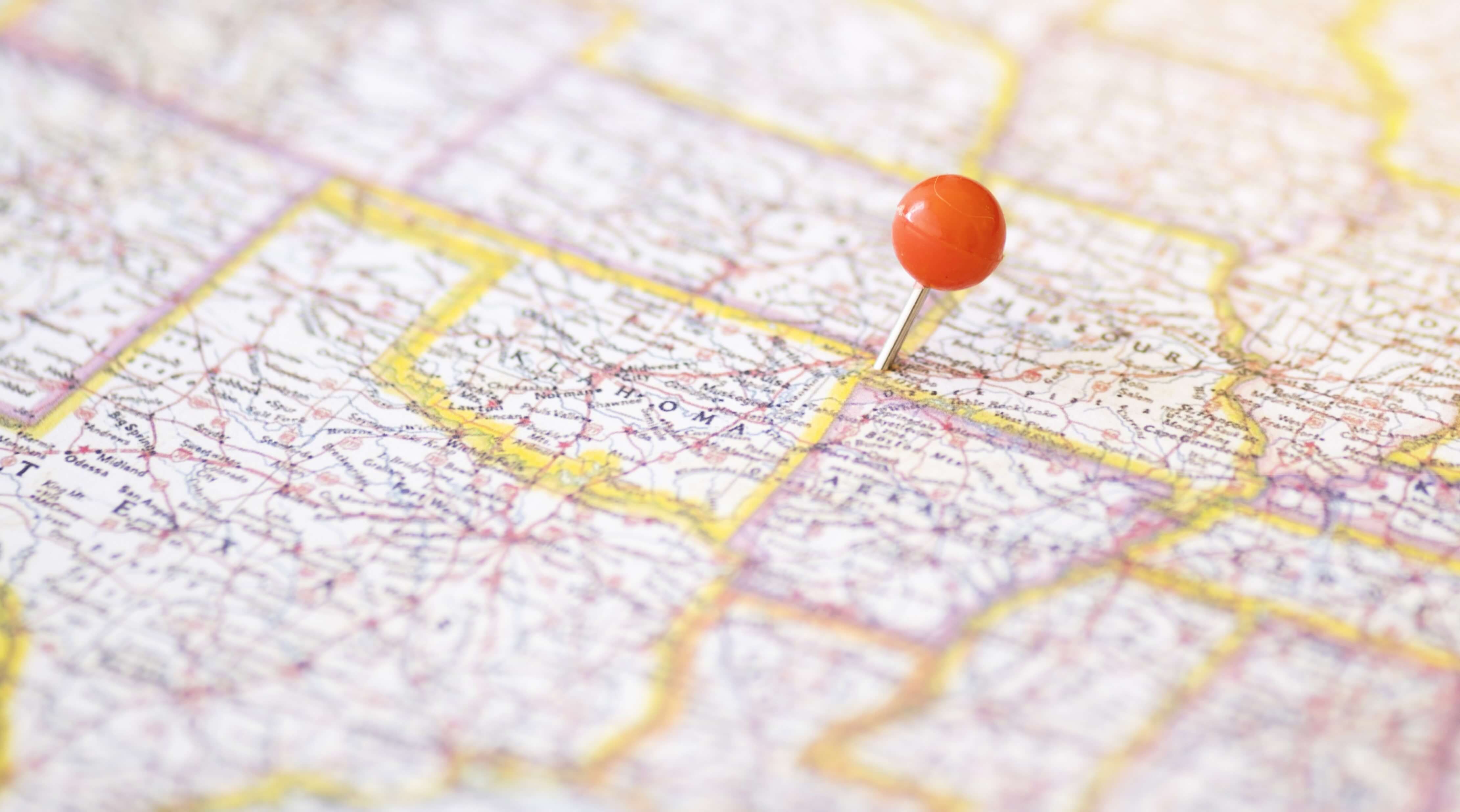 Pin on a map
