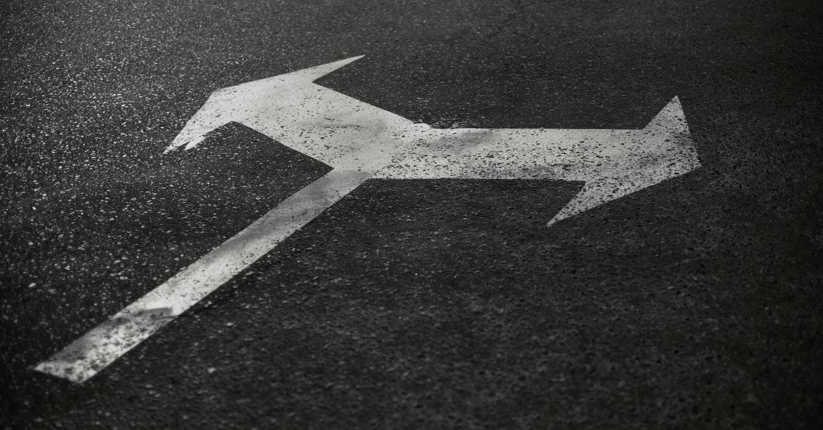 road sign on the road